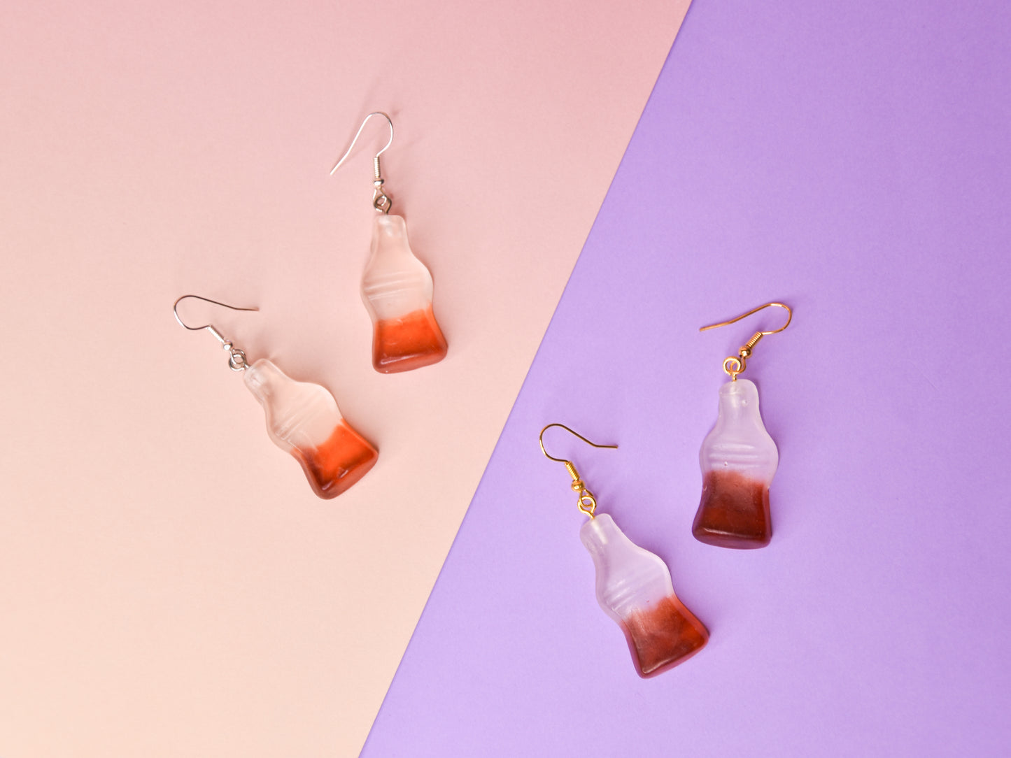 Cola snoep oorbellen