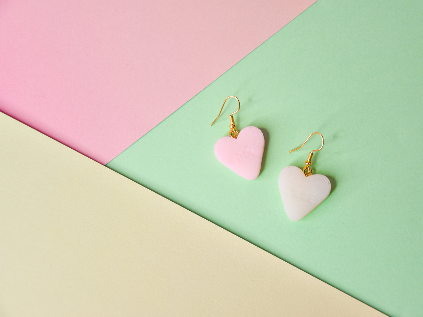 Hartjes snoep oorbellen