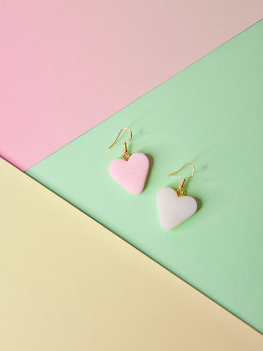 Hartjes snoep oorbellen