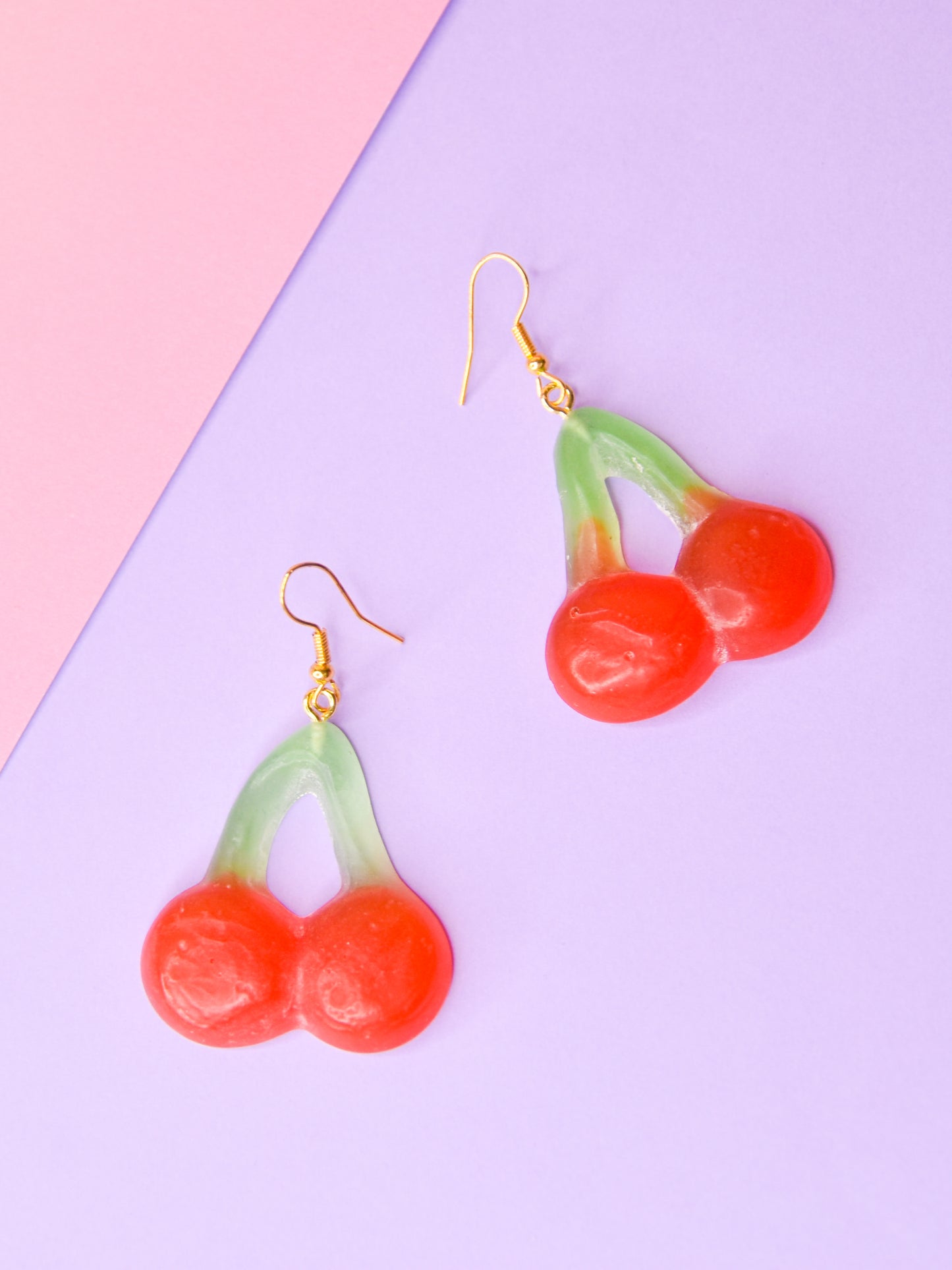 Kersen snoep Oorbellen