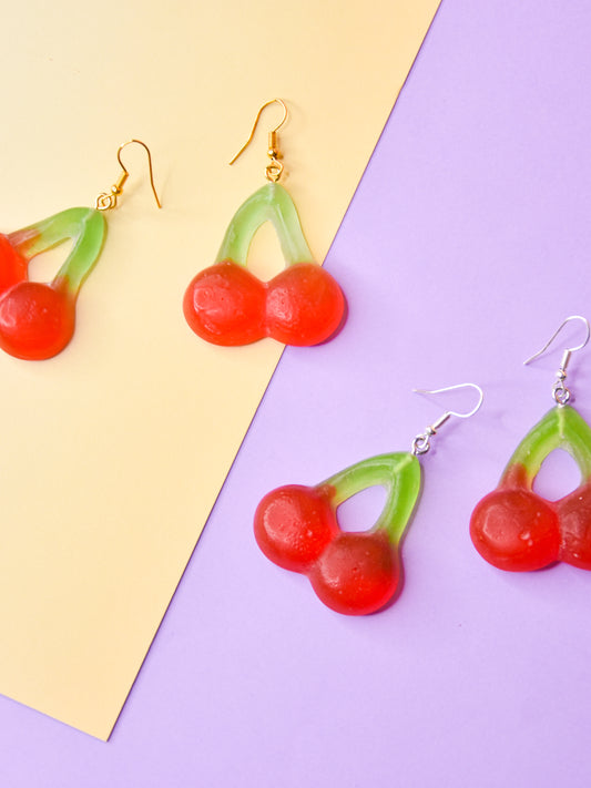 Kersen snoep Oorbellen